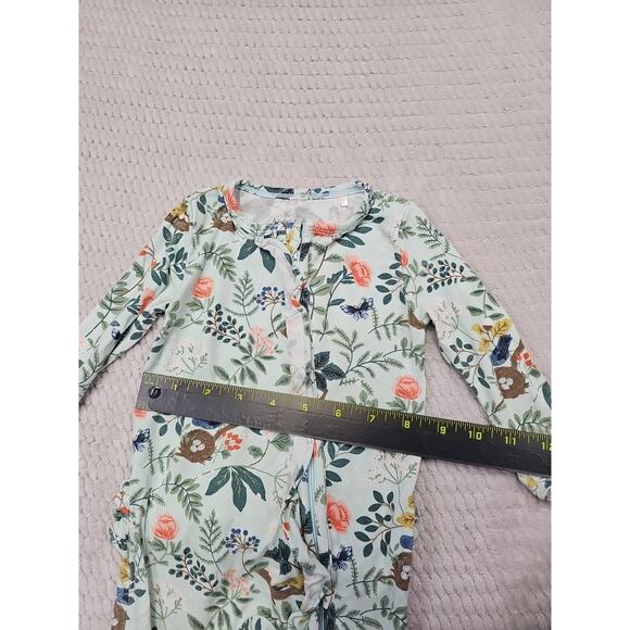 Angel Dear Sleeper Babygirls 3/6 Months Bamboo Bird Nest Ruffle Butt - Picture 3 of 6